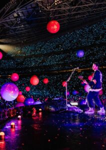 Confetti Balloons At A Concert